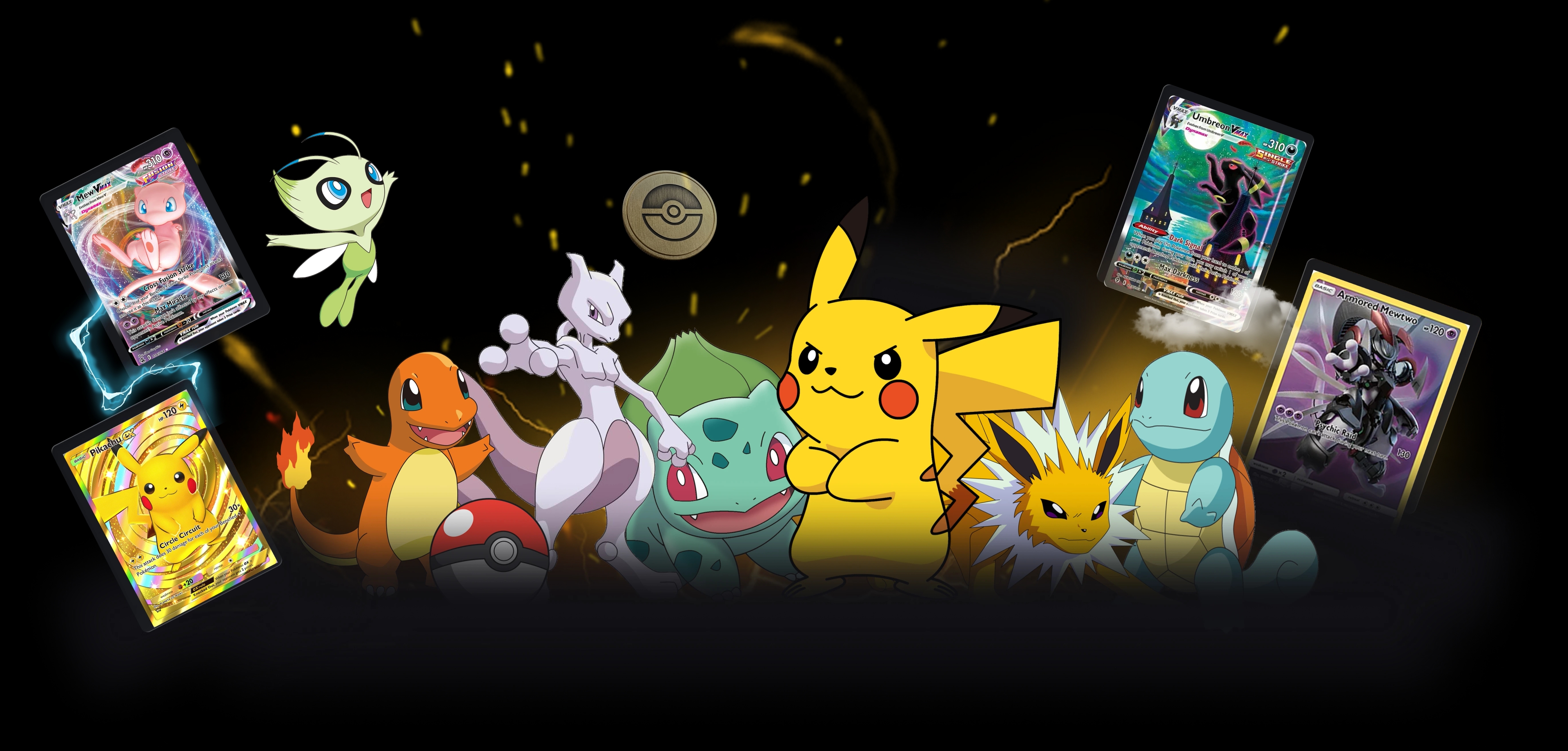 Sony's TCG — featured Pokémon cards